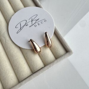 Auskarai Rose gold ring